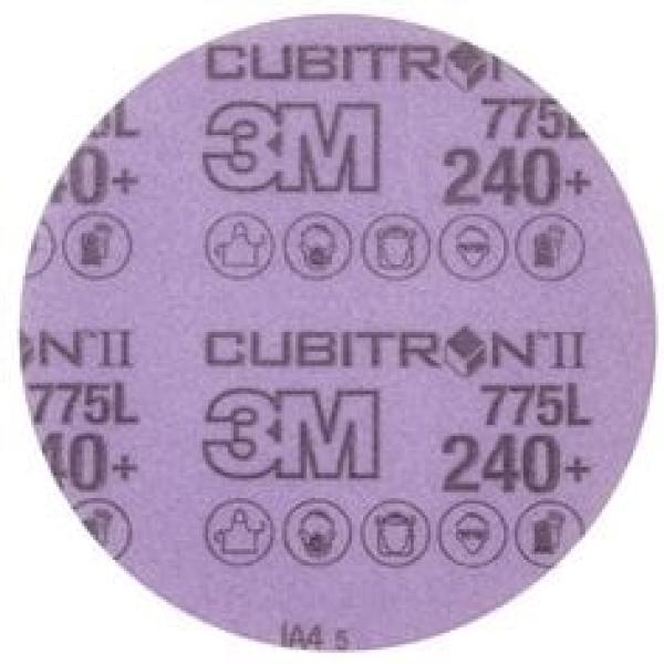3M™ Cubitron™ II Hookit™ Filmscheibe 775L, 125 mm, 240+, ungelocht