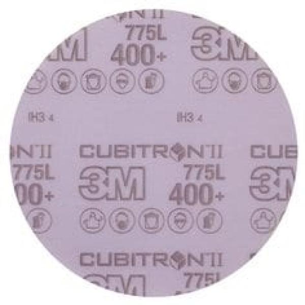 3M™ Cubitron™ II Hookit™ Filmscheibe 775L, 150 mm, 400+, ungelocht