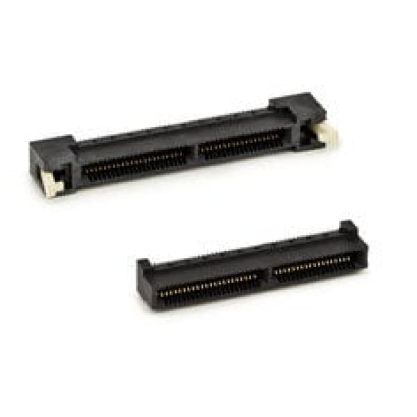 3M™ SPD08-140-L RB-TR, Speed Kartenstecker, 140-polig, SPD08 Serie, 0,8 mm, 0,76 µm Au, Schwarz