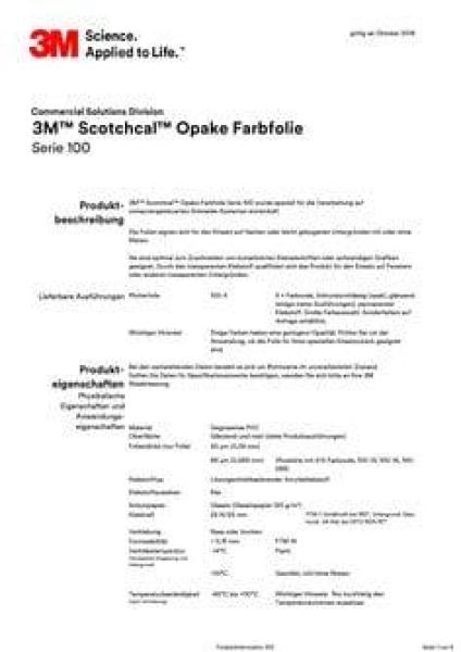 3M™ Scotchcal™ Farbfolie 100-37, Ultramarinblau, 1220 mm x 25 m