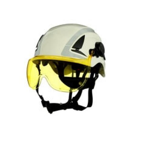 3M™ SecureFit™ Kurzvisier für Schutzhelme der Serien X5, X5000 und X5500, gelb, Antibeschlag-/Antikratz-Beschichtung, Polycarbonat, X5-SV03-CE