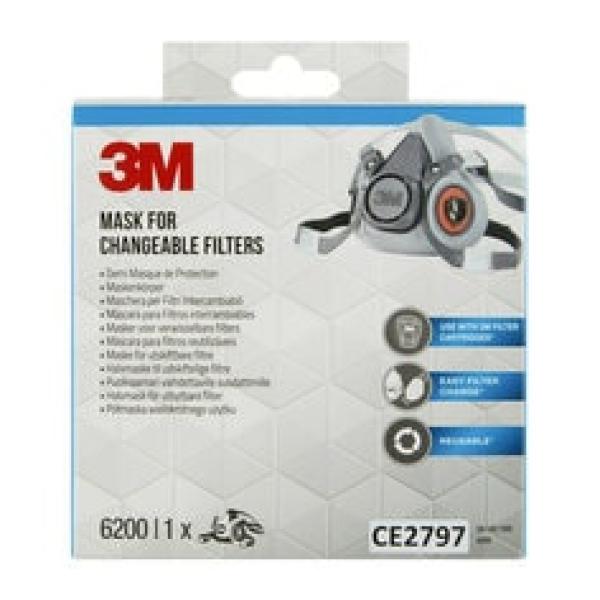 3M™ Maskenkörper für auswechselbare Filter 6200PRO, Medium, 1 pro Packung