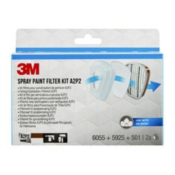 3M™ Filterkit für Farbspritzarbeiten, 6002PRO1, A2P2, 1 Set