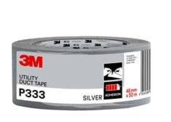 3M™ Gewebeklebeband P333, SILBER, 48 mm x 50 m, 1 Rolle/Packung