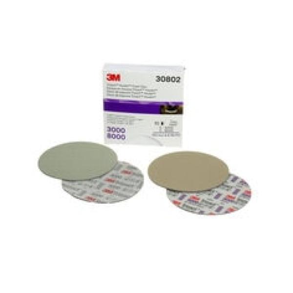 3M™ Trizact™ Hookit™ Feinschleifscheibe 443SA 8000, 150 mm, Set mit 3000 + 8000, 30802
