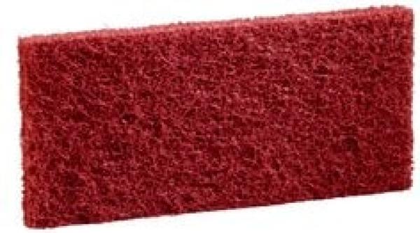 3M™ Scotch-Brite™ Ersatzpad 8343, Rot, 117 mm x 254 mm, 3 x 10 Stück / Karton