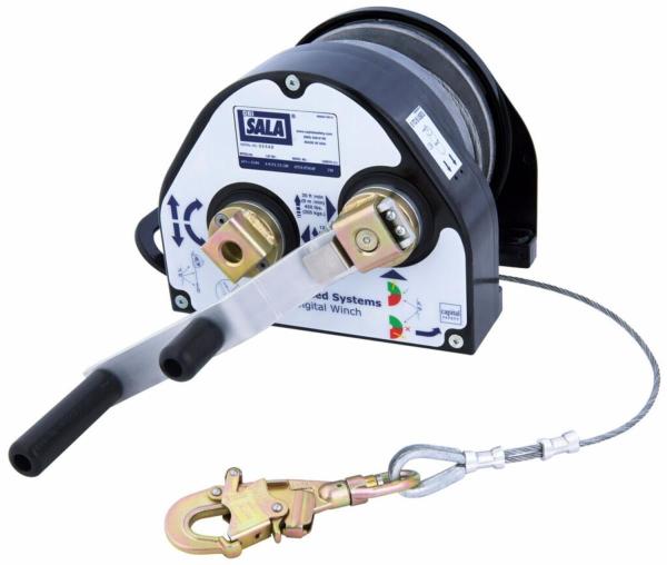 3M™ DBI-SALA® Winde für beengte Räume, Serie 200, 42 m, verzinktes Stahlseil, 8518581