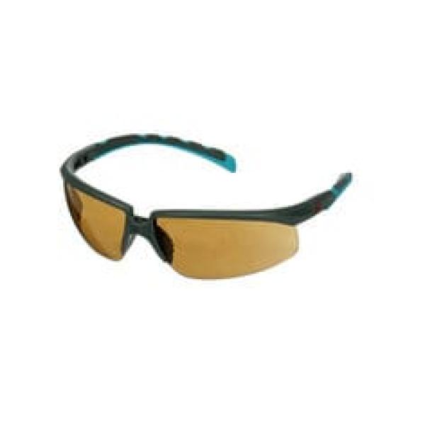 3M™ Solus™ Serie 2000, S2005SGAF-BGR, grau/türkise Bügel, Scotchgard™ Anti-Fog-Beschichtung, braune Anti-Fog-Antikratz-Scheibe, 20 pro Packung
