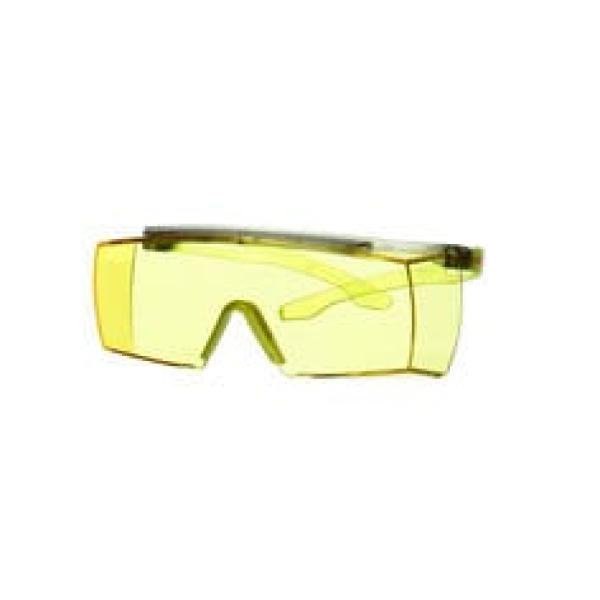 3M™ SecureFit™ 3700 Überbrille, limettengrüne Bügel, Scotchgard™ Anti-Fog-Beschichtung (K&N), gelbe Scheibe, SF3703SGAF-GRN-EU, 20 pro Packung