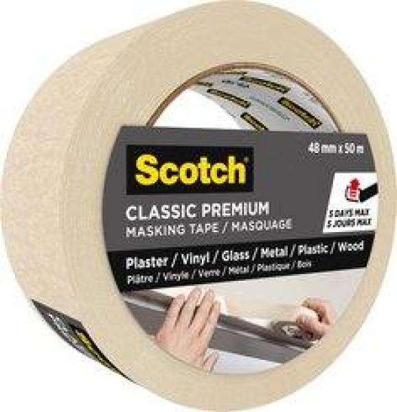 Scotch® Premium Abdeckband Classic, 48 mm x 50 m