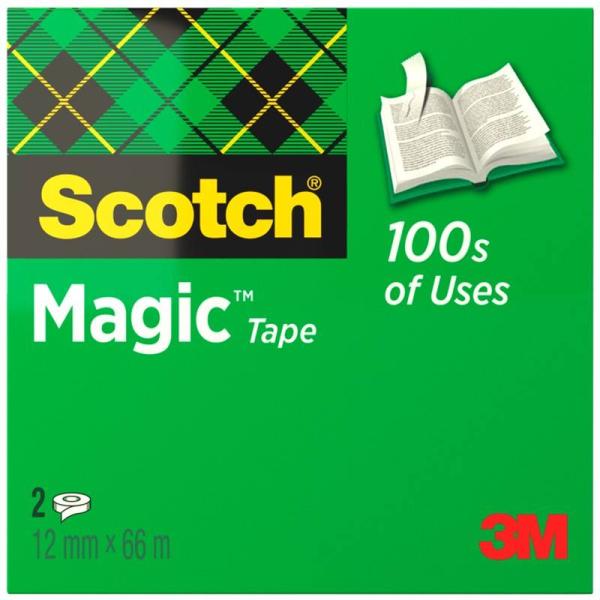 SCOTCH® MAGIC™ KLEBEBAND M8101266, 12 MM X 66 M, TRANSPARENT, 1 ROLLE