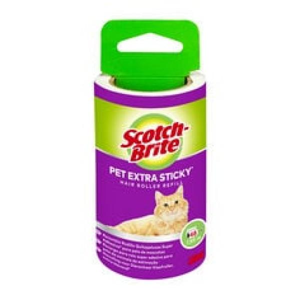 Scotch-Brite™ Pet Extra Sticky* Ersatzrolle für Tierhaare, 48 Blatt, 1/Packung
