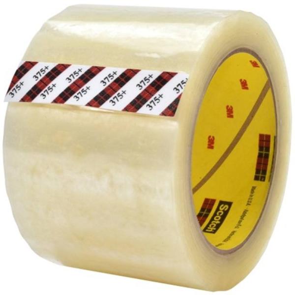Scotch® Stark haftendes Verpackungsdichtband 375+, Transparent, 48 mm x 50 m