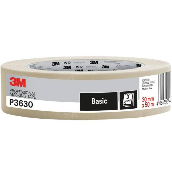 3M™ Malerkreppband P3630, 30 mm x 50 m, 1 Rolle/Packung