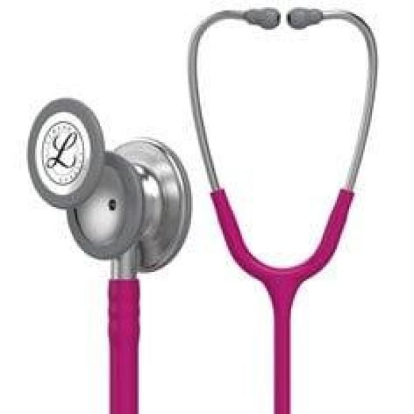3M™ Littmann® Classic III™ Stethoskop zur Überwachung, 5648, himbeerroter Schlauch, 69 cm, 5648