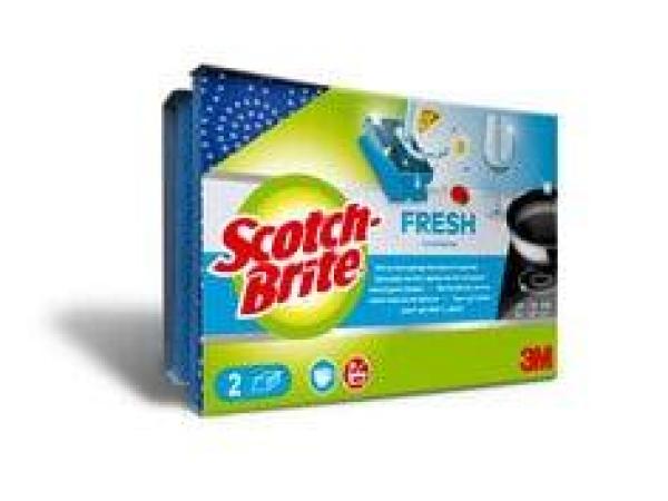 Scotch-Brite® Fresh Griffschwamm nicht kratzend, 2 Stück pro Packung