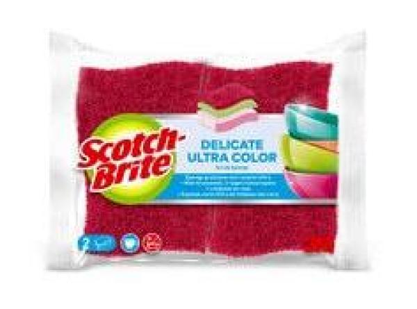 Scotch-Brite® Delicate Color Ultra nicht kratzender Reinigungsschwamm, 2 Stück pro Packung