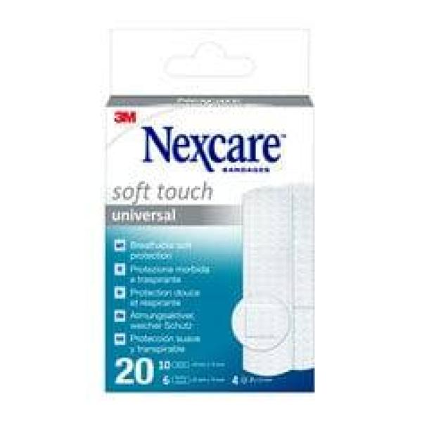 Nexcare™ Soft Touch Universal Pflaster, assortiert, 20/Packung
