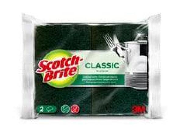 Scotch-Brite® Classic Reinigungsschwamm, 2 Stück pro Packung