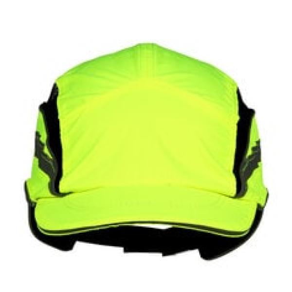 3M™ First Base™ 3 Anstoßkappe 2021867, Classic, fluoreszierende Warnfarbe, Gelb, Standard-Schirm, 70 mm, individuell