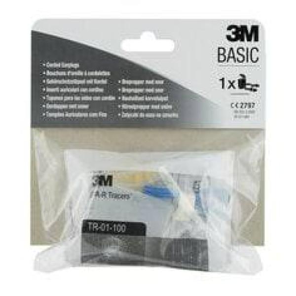3M™ Gehörschutzstöpsel mit Kordel UF-01-000, 1 Paar pro Packung