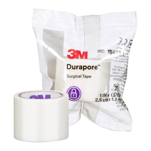 3M™ Durapore™ Kunstseidenpflaster, 1548S-1 , 2,5 cm x 1,37 m, einzeln verpackt, 100 / Packung