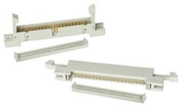 3M™ 4640-B300, Wannenstiftstecker für die Kabelmontage, mit Flansch, 40-polig, 4600 Serie, 2,54 mm, 0,76 µm Au, Grau