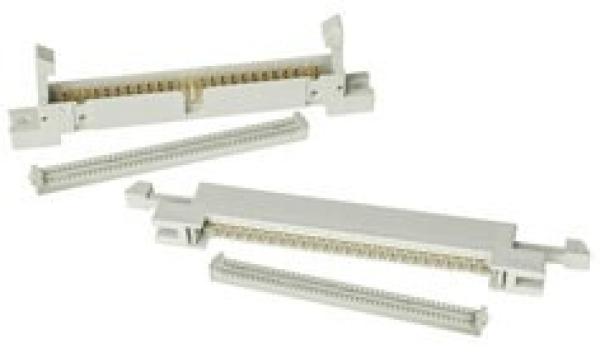 3M™ 4650-B300, Wannenstiftstecker für die Kabelmontage, mit Flansch, 50-polig, 4600 Serie, 2,54 mm, 0,76 µm Au, Grau