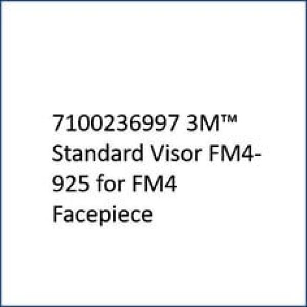 3M™ Standard-Visier für 3M™ Atemschutz-Vollmaske FF-600, FF-600-925