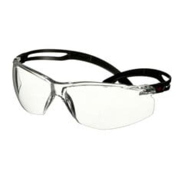 3M™ SecureFit™ 500 Schutzbrille, schwarze Bügel, Scotchgard™ Anti-Fog-/Antikratz-Beschichtung (K&N), transparente Scheibe, SF501SGAF-BLK-EU, 20 pro Packung