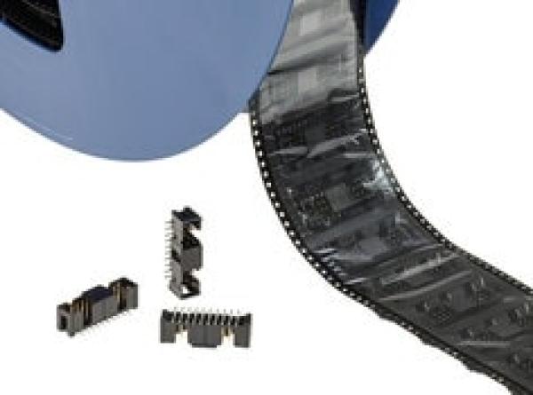 3M™ N2520-6V0C RB-WE, Wannenstiftstecker, Low Profile, SMT, 180° gerade, 20-polig, 2,54 mm, 0,76 µm Au, Schwarz