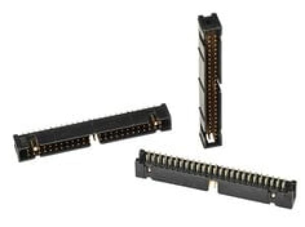 3M™ N2550-6002 RB, Wannenstiftstecker, Low Profile, 180° gerade, 50-polig, 2500 Serie, 2,54 mm, 0,76 µm Au, Schwarz