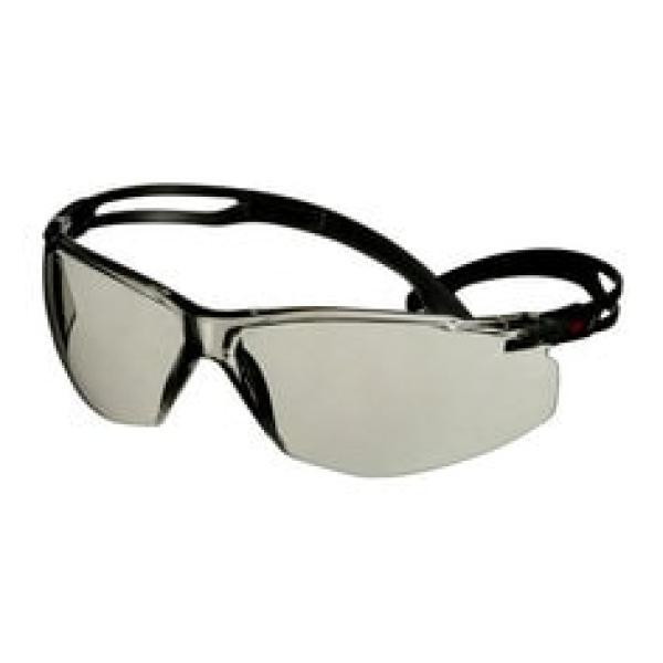 3M™ SecureFit™ 500 Schutzbrille, schwarze Bügel, Scotchgard™ Anti-Fog-/Antikratz-Beschichtung (K&N), hellgraue Scheibe für innen/außen, SF507SGAF-BLK-EU, 20 pro Packung