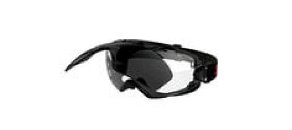 3M™ GoggleGear™ 6000 Vollsicht-Schutzbrille, Scotchgard™ Anti-Fog-/Antikratz-Beschichtung (K&N), transparente Scheibe, mit klappbarer grauer Scheibe Schutzstufe IR 5.0, GG6001SGAF-IR5, 10 pro Packung