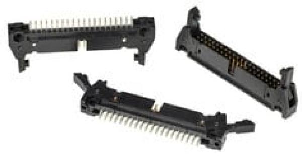 3M™ N3432-6302 RB, Wannenstiftstecker, 180° gerade, 40-polig, 3000 Serie, 2,54 mm, 0,76 µm Au, Schwarz