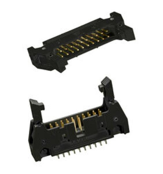 3M™ N3431-5203 RB, Wannenstiftstecker, 90° abgewinkelt, 34-polig, 3000 Serie, 2,54 mm, 0,76 µm Au, Schwarz