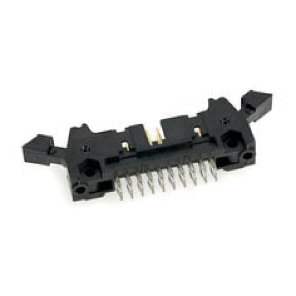 3M™ N3433-630T02 RB, Wannenstiftstecker, 180° gerade, 50-polig, 3000 Serie, 2,54 mm, 0,76 µm Au, Schwarz