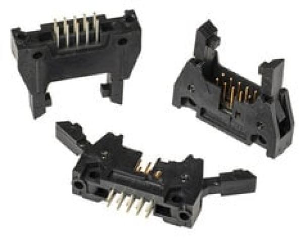 3M™ N3408-6203 RB, Wannenstiftstecker, 180° gerade, 16-polig, 3000 Serie, 2,54 mm, 0,76 µm Au, Schwarz