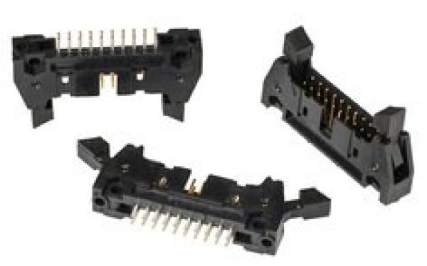 3M™ N3428-6202 RB, Wannenstiftstecker, 180° gerade, 20-polig, 3000 Serie, 2,54 mm, 0,76 µm Au, Schwarz, 300 Stück