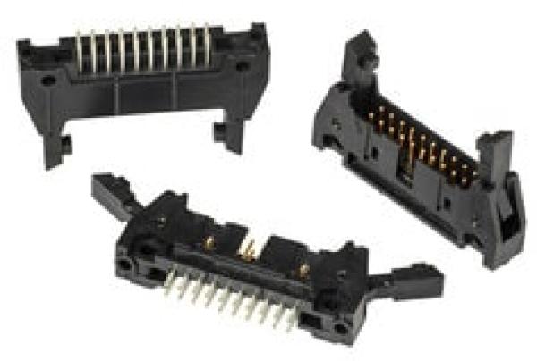 3M™ N3428-6302 RB, Wannenstiftstecker, 180° gerade, 20-polig, 3000 Serie, 2,54 mm, 0,76 µm Au, Schwarz