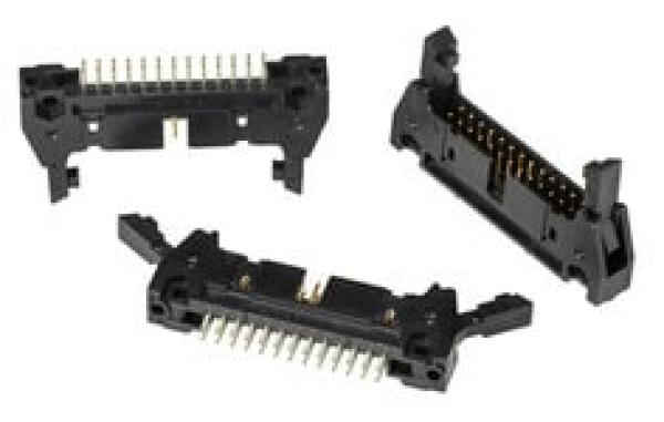 3M™ N3429-6302 RB, Wannenstiftstecker, 180° gerade, 26-polig, 3000 Serie, 2,54 mm, 0,76 µm Au, Schwarz