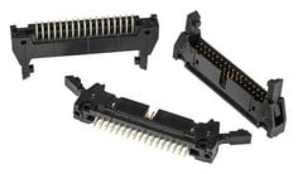 3M™ N3431-6302 RB, Wannenstiftstecker, 180° gerade, 34-polig, 3000 Serie, 2,54 mm, 0,76 µm Au, Schwarz