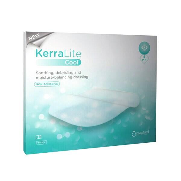 3M™ Kerralite Cool™ Feuchtigkeitsregulierende Hydrogelwundauflage, CWL1004, 6 cm x 6 cm, 5 Stück/Packung