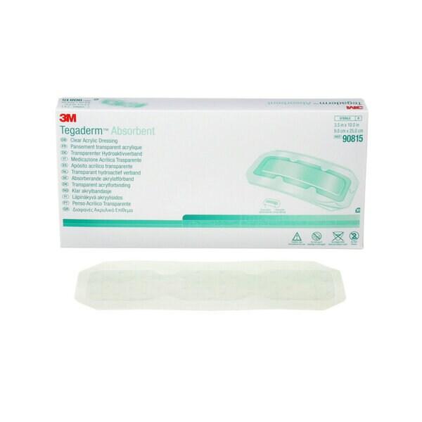 3M™ Tegaderm™ Absorbent transparenter Acrylat-Verband, 90815, 9 cm x 25 cm