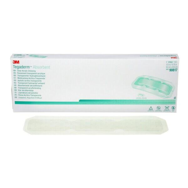 3M™ Tegaderm™ Absorbent transparenter Acrylat-Verband, 90817, 9 cm x 35 cm