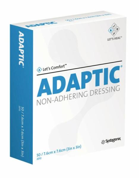3M™ Adaptic™ Nicht haftender Wundverband, 2012, 7,6 cm x 7,6 cm, 50 Stück/Packung