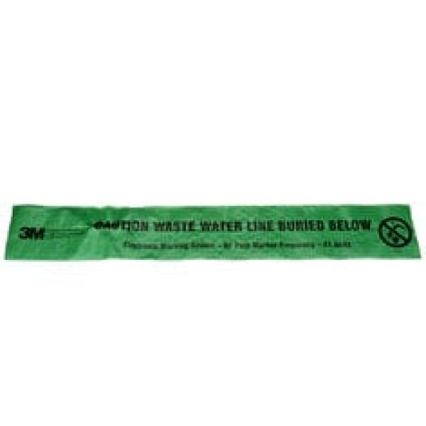 3M™ Electronic Marking System (EMS) Gefahrenwarnband 7904, grün, 152 mm, Wasser, 152-m-Rolle, 1 Rolle pro Packung