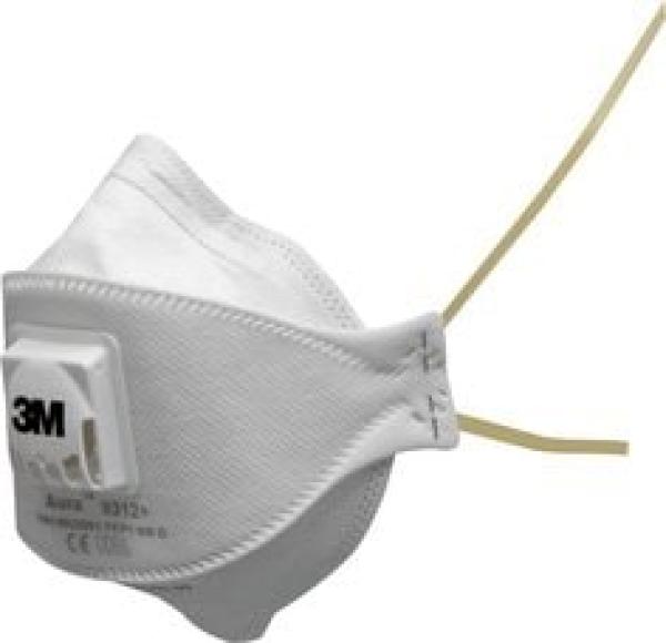 3M™ Aura™ Partikelmaske, FFP1, mit Ventil, 9312+