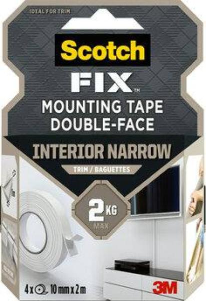 Scotch-Fix™ Montageband für Zierleisten 914140-1020SBT-P, 10 mm x 2 m, 4 Rollen / Packung