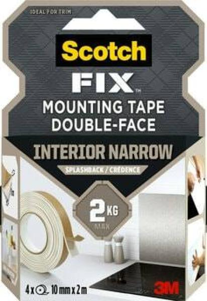 Scotch-Fix™ Montageband für Spritzschutz 914139-1020SE-P, 10 mm x 2 m, 4 Rollen / Packung